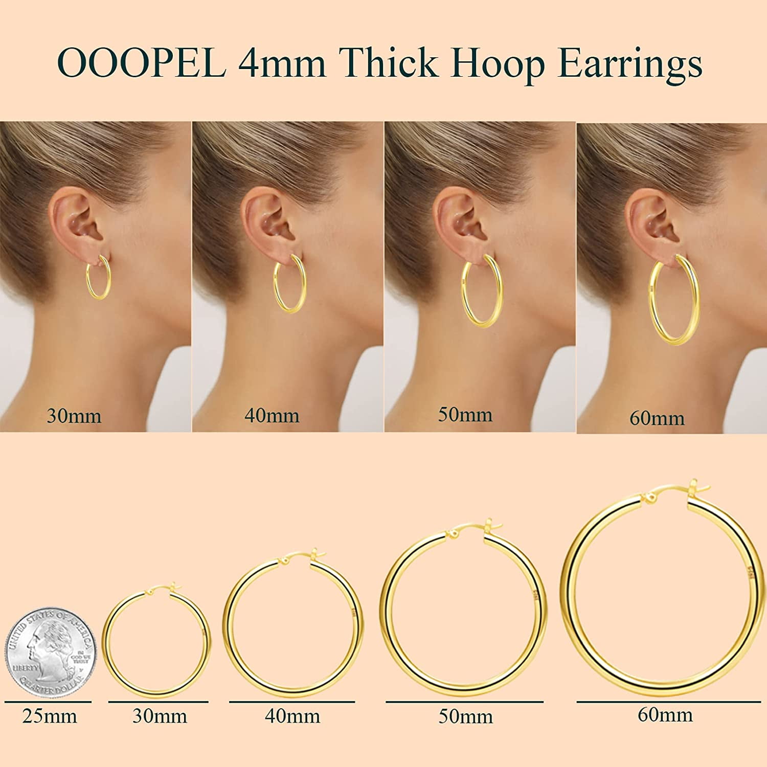 Hoop Earrings Size Chart & Guide – BERRICLE